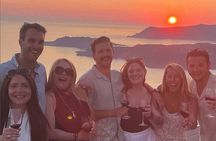 Santorini Sunset Wine Tour with Santo Winery Views