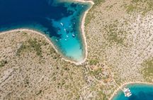 Kornati to island Mana and Kukljica and Beach Lojena Tour by boat