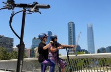 City tour Santiago on electric scooter, nature and city