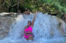 Dunn's River Falls and Bamboo Rafting with limestone foot massage