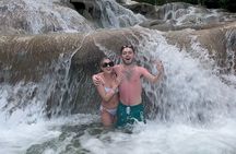 Dunn's River Falls and Bamboo Rafting with limestone foot massage