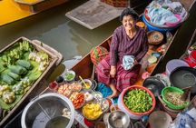 Bangkok: Railway & Damnoen Saduak Floating Market with Transfer