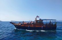 SemiPrivate Trip on 50ft Traditional Wooden Boat with Greek Lunch