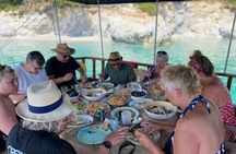SemiPrivate Trip on 50ft Traditional Wooden Boat with Greek Lunch
