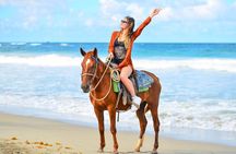 Horseback Riding along Macao Beach with Transportation