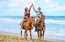Horseback Riding along Macao Beach with Transportation