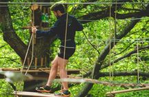 Treetop adventure course in Jablines