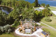 Treetop adventure course in Jablines