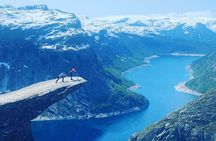 Helicopter Over Trolltunga and Waterfall Sightseeing from Bergen