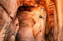 Rock and Roll Rappelling in Rock Canyon