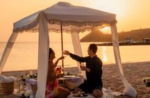 Saint Lucia Private Cabana Sunset Soirée Beach Picnic