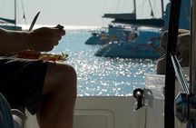 BYPASS THE CABLE CAR: 4-Hour Private Santorini Catamaran Cruise 