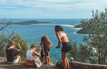 Port Stephens, departing Newcastle - Whales, hike & sand dunes!