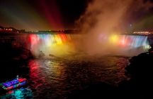 Best of Niagara Falls USA and Canada Night Tour with Skylon Tower