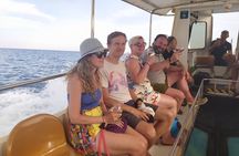 Zakynthos Sunset Cruise to Myzithres with Wine & transfer