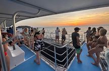 Flamingo Family Fun Catamaran Snorkel:Comfortable shaded seating 