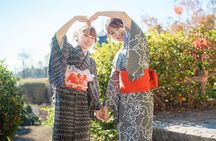 Kyoto Kimono Rental mimosa Kodaiji Ladies Plan with Hair Set
