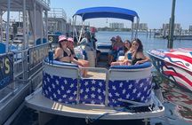 Private Pontoon in Crab Island with Captain