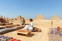 Giza Pyramids & Sphinx Tour with Lunch at 9 Pyramids Lounge