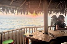 Sunset Tailfins Tiki Boat Crab Island(1.5Hours)