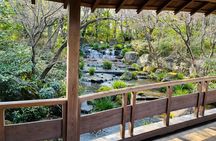 Walking Tour in Himeji Castle Garden and Aizome Indigo Dyeing