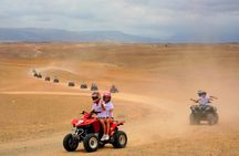 Marrakesh: Agafay Desert Sunset Quad Bike tour & Diner Show 