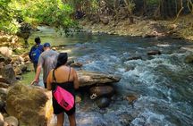 La Leona Waterfall, lazy river tubing, cliff jump & hot springs