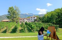 Painting session in the vineyard and Prosecco DOCG tasting