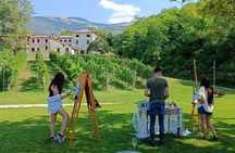Painting session in the vineyard and Prosecco DOCG tasting