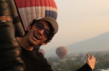 Hot air balloon flight + transportation from Mexico City 