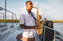 Luxury Catamaran Sunset Sail with Saxophone on Princess Grace