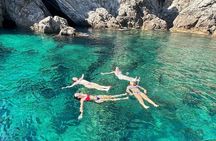 Swimm and dive in Blue and Green caves and sandy beach 