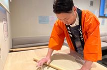 A plan to try soba-noodle making and eat with 4 kinds of Japanese favorite condiments!