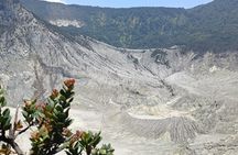 Volcano and Domas Crater of Hot Stony Bubble from Jakarta Lunch