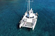 Santorini Catamaran Cruise – 5-Hour Private Sailing Experience