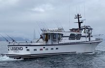 8hr Kenai Fjords Whale Watching Tour w/ 1hr Fishing 16 Passengers
