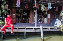 Bangkok Best Canal Tour- Flower Art & Artist's House Food of Fame