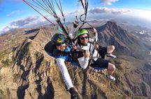 SILVER 1000m paragliding tandem flight above South Tenerife