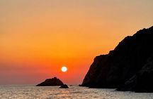 From Sagone/Cargèse: Sunset Aperitif Calanques de Piana Swimming