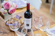 Tasting with welcome Aperitivo in the vineyard of organic wines