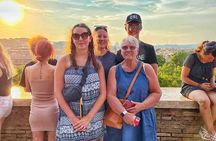 Sunset/By Night Private Tour of Rome by Golf Cart Gelato or Wine