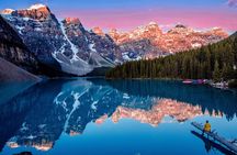 Sunrise at Moraine Lake & Lake Louise from Calgary/Canmore/Banff