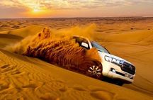 Dubai Evening Desert Safari With Transfers Dune Bashing & Dinner