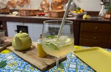 Fresh pasta and Limoncello course in a lemon grove 
