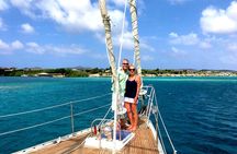 Blue Parrot Snorkel Sail with 4 course lunch or dinner in Aruba