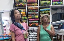 African custom clothing making experience with fabric tour 
