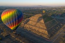 Balloon flight with tour to Teotihuacán from Mexico City