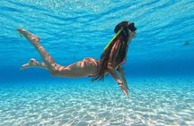 Catamaran in Cozumel with snorkeling at El Cielo and open Bar