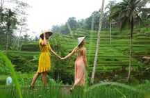 Ubud yoga, rice terrace walk and floating Breakfast tour