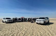 Doha Half Day Desert Safari Dune Bashing Camel Ride Sandboarding